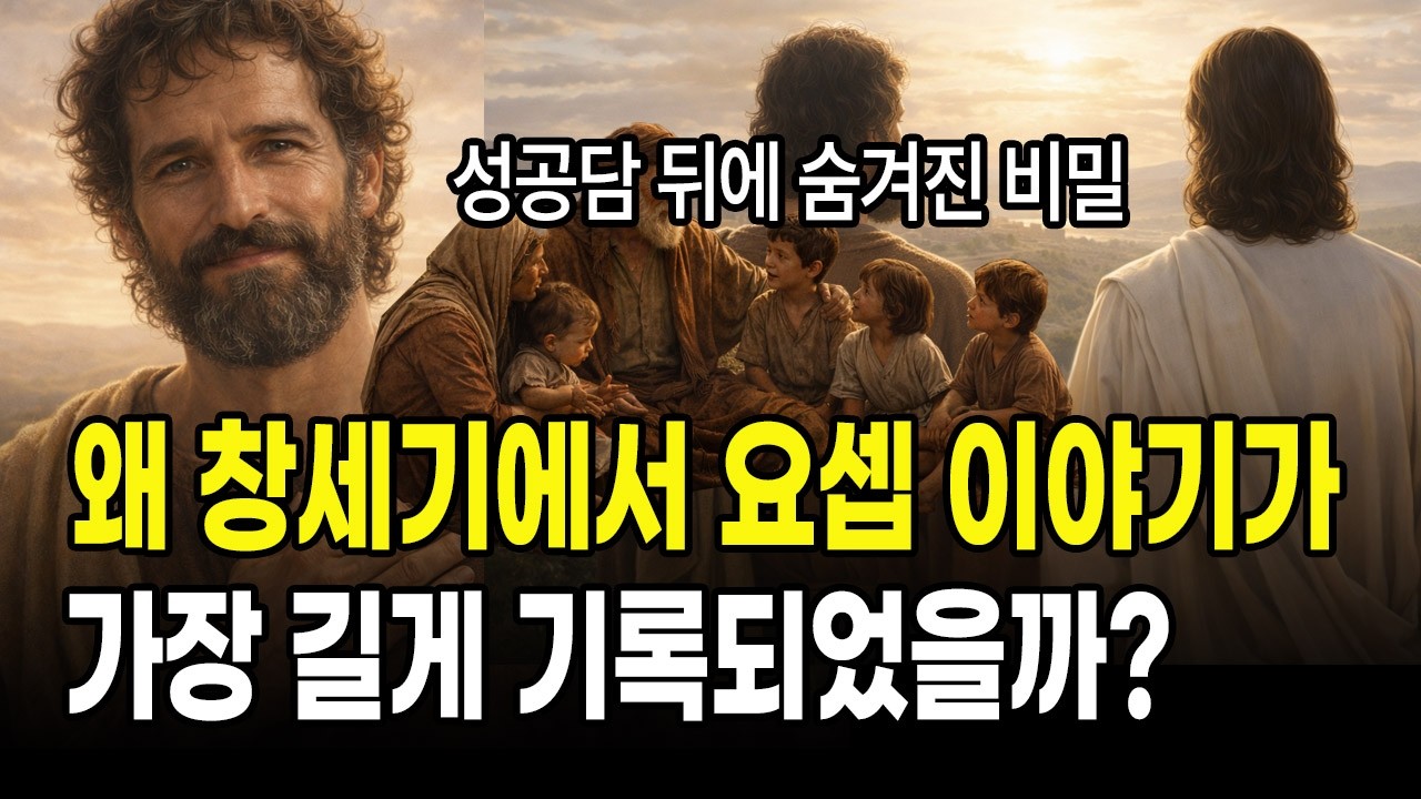 왜 창세기에서 요셉 이야기가 가장 길게 기록되었을까?성공담 뒤에 숨겨진 비밀