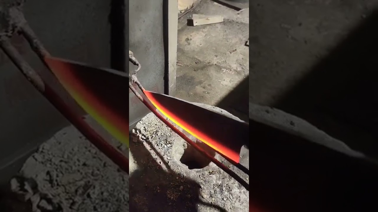 Knife hardening process #shorts vh