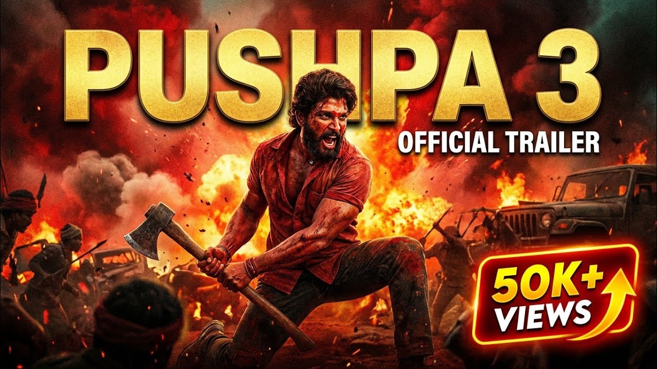 Pushpa 3 Trailer🔥 | Rise of the King  | Allu Arjun | Vijay Deverakonda | Rashmika | Fan Made