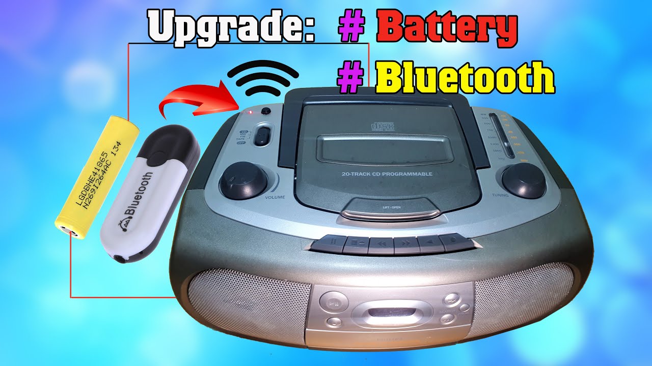 Upgrade Your Classic PHILIPS BOOM BOX: Build Bluetooth 5.0 and BATTERY
