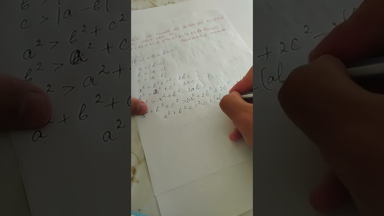 #2. Bərabərsizlik suallarının isbatı. ilk videonun davamı..