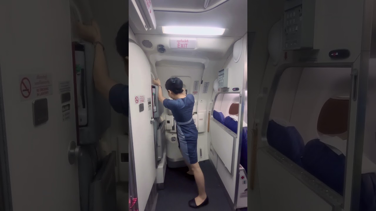 How to open Embraer (E-190) Door