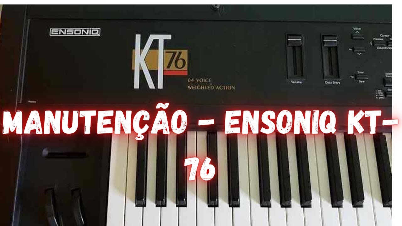 MANUTEN&Ccedil;&Atilde;O - ENSONIQ KT-76 by TIAGO MALLEN #ensoniq #keyboard