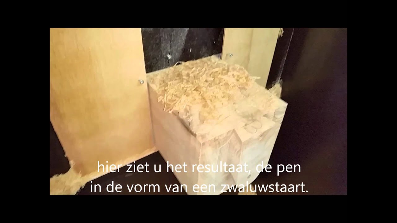 Inschuif houtverbinding - zwaluwstaart verbinding