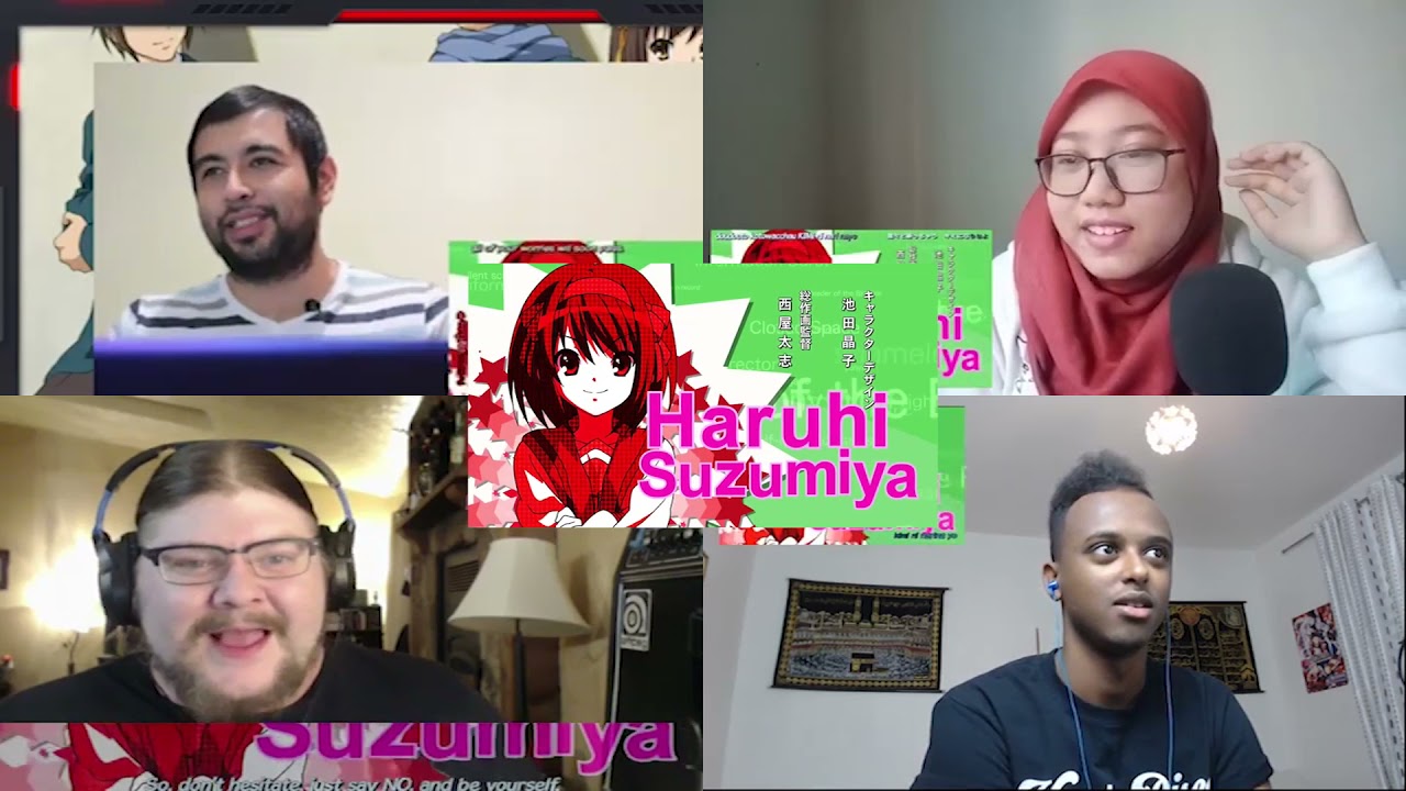 Suzumiya Haruhi no Yūutsu Openings + Ed 1 Reaction Mashup