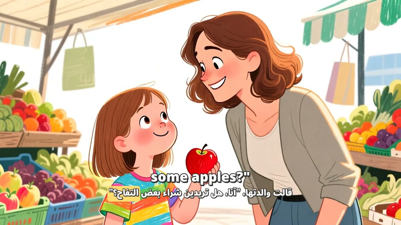 Anna and Tom's Polite Shopping Day يوم التسوق  لآنا وتوم