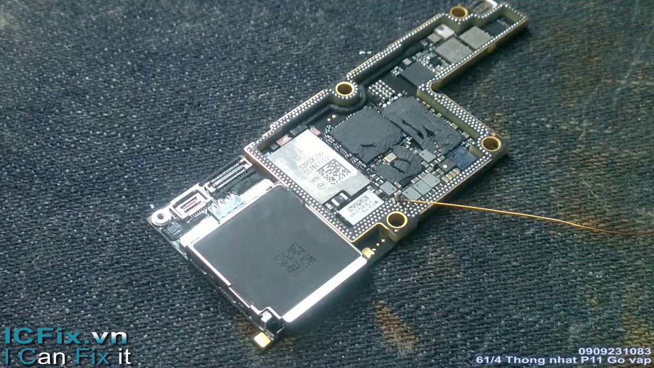 Sửa iPhone X mất nguồn do chạm ( short vbatt)