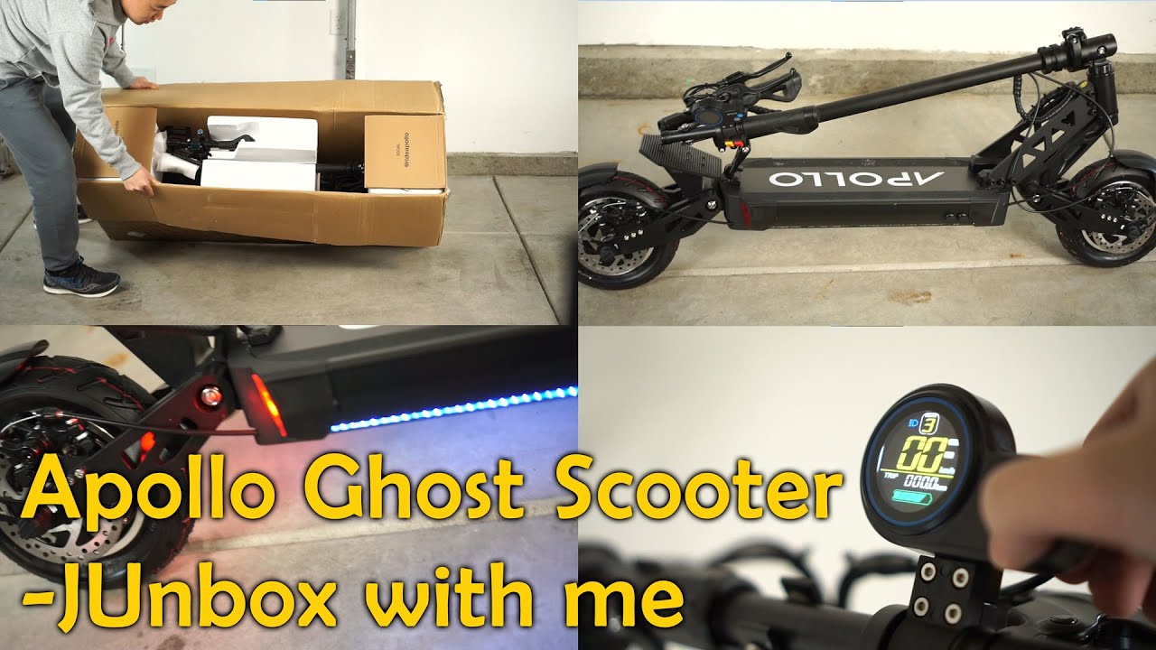 Apollo Ghost Scooter Unboxing + Assembly (Electric Escooter)