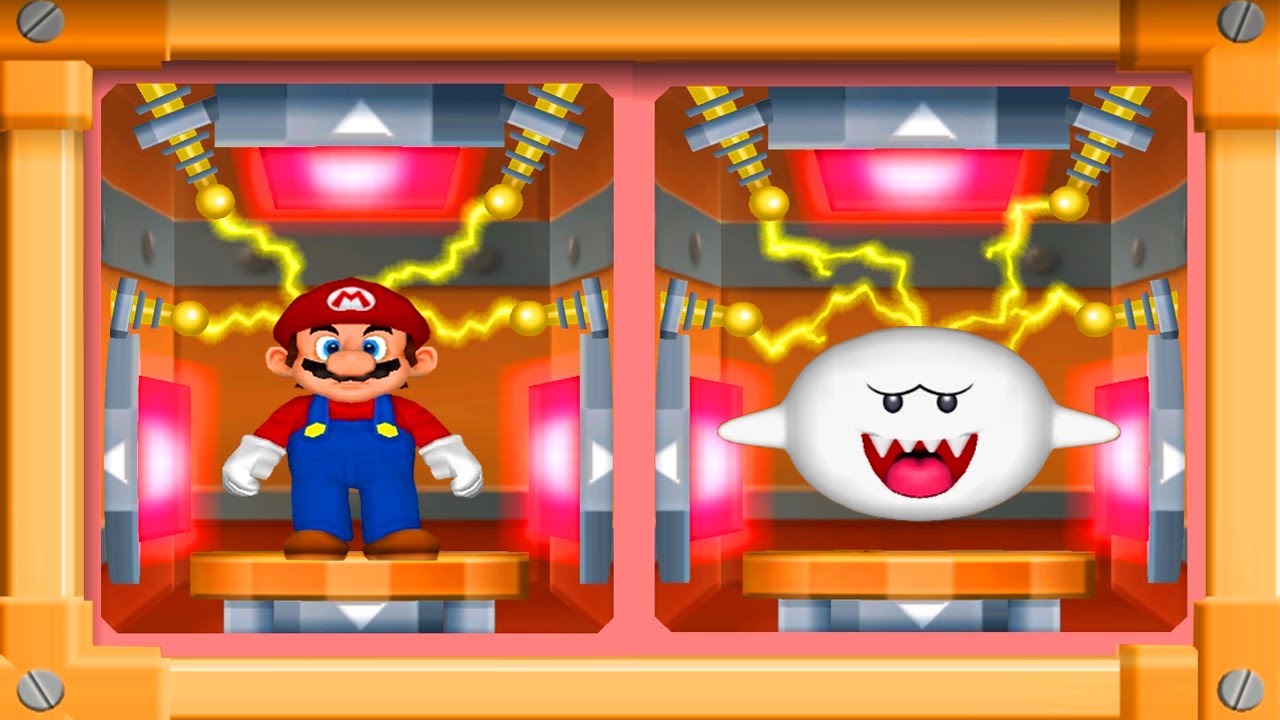 Mario Party 7 Minigames -  Mario vs Boo vs Wario vs Dry Bones