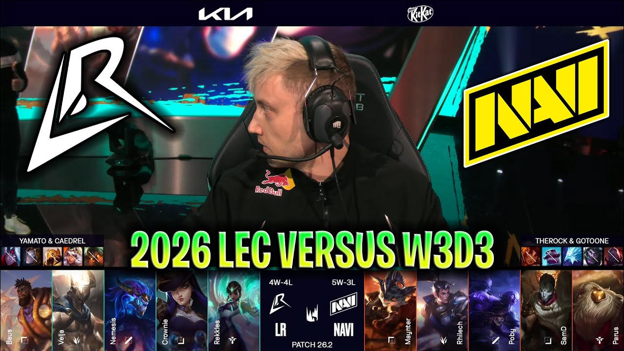 LR vs NAVI LEC 2026 VERSUS W3D3 | LOS RATONES vs NAVI LEC 2026 VERSUS W3D3