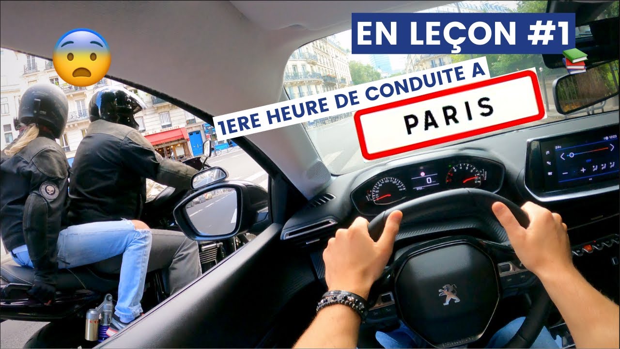 EN LEÇON #1 - PREMIÈRE heure de CONDUITE à PARIS 🤯🗼