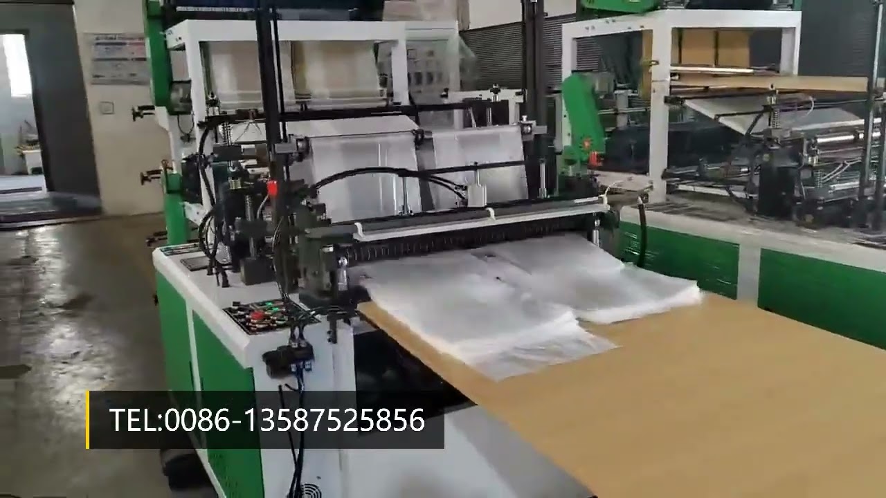 4 Lines bottom seal cold cut HDPE LDPE PE plastic bag making machine#machine #factory #chinafactory
