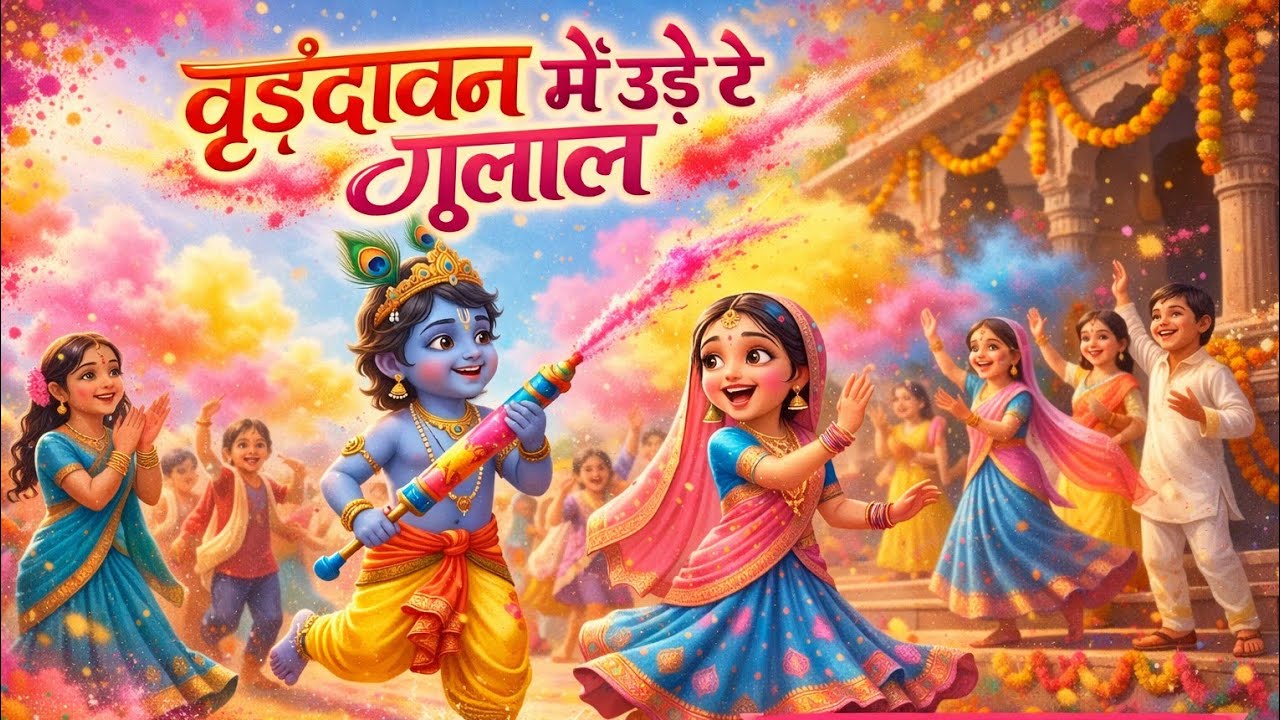 वृंदावन होली स्पेशल 2026 💖 | उड़े रे गुलाल | Krishna Holi Song