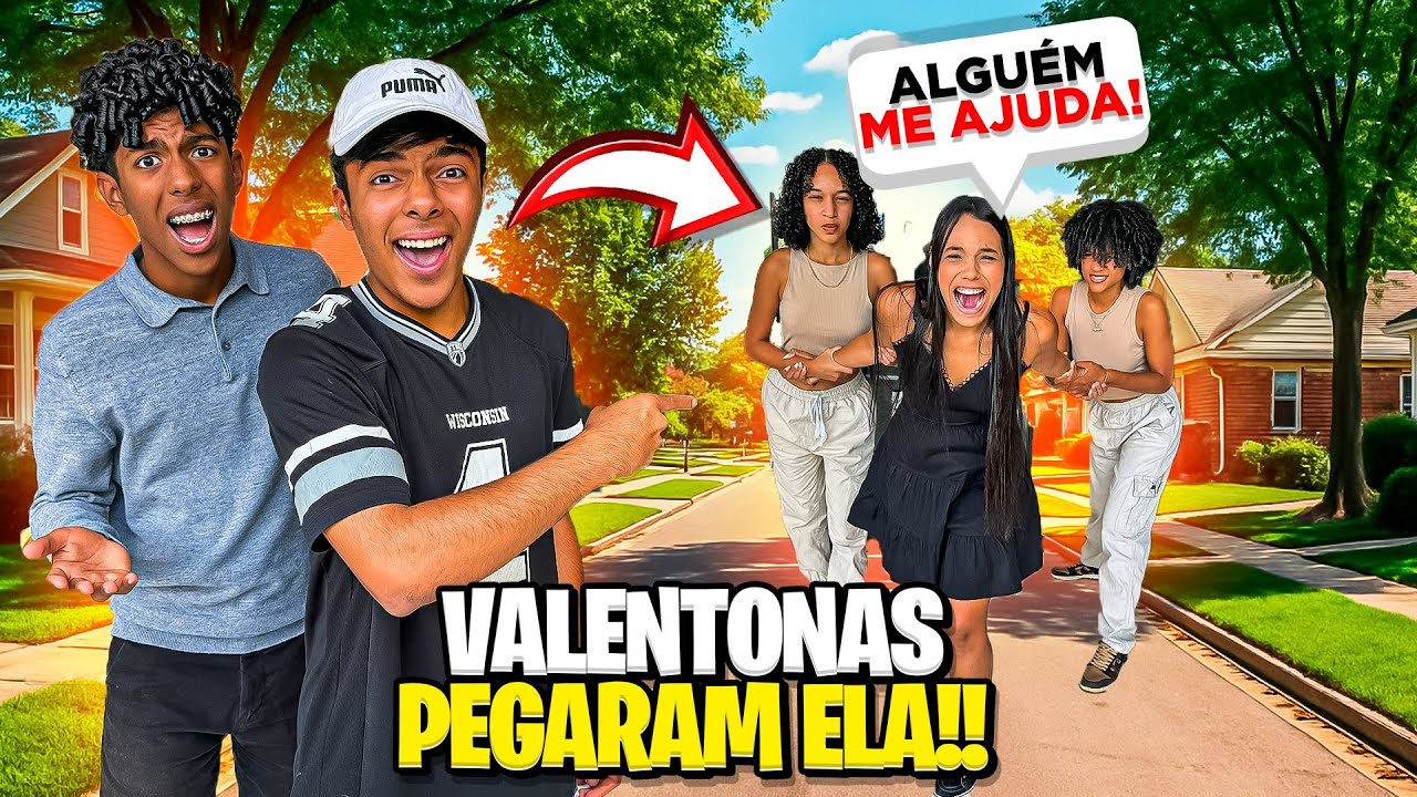 AS VALENTONAS PEGARAM A VIZINHA E O ESTEVÃO SALVOU ELA!