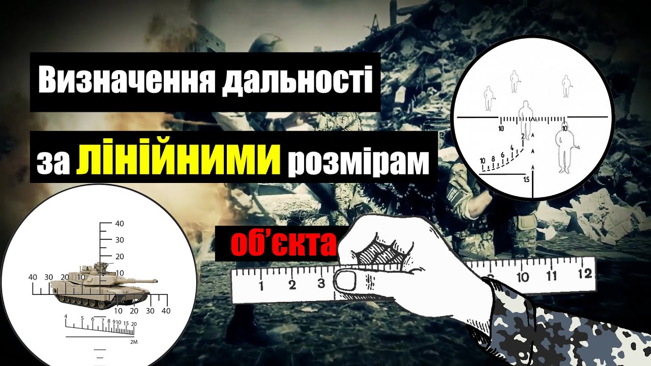 Визначення дальності за лінійними розмірами об єктів