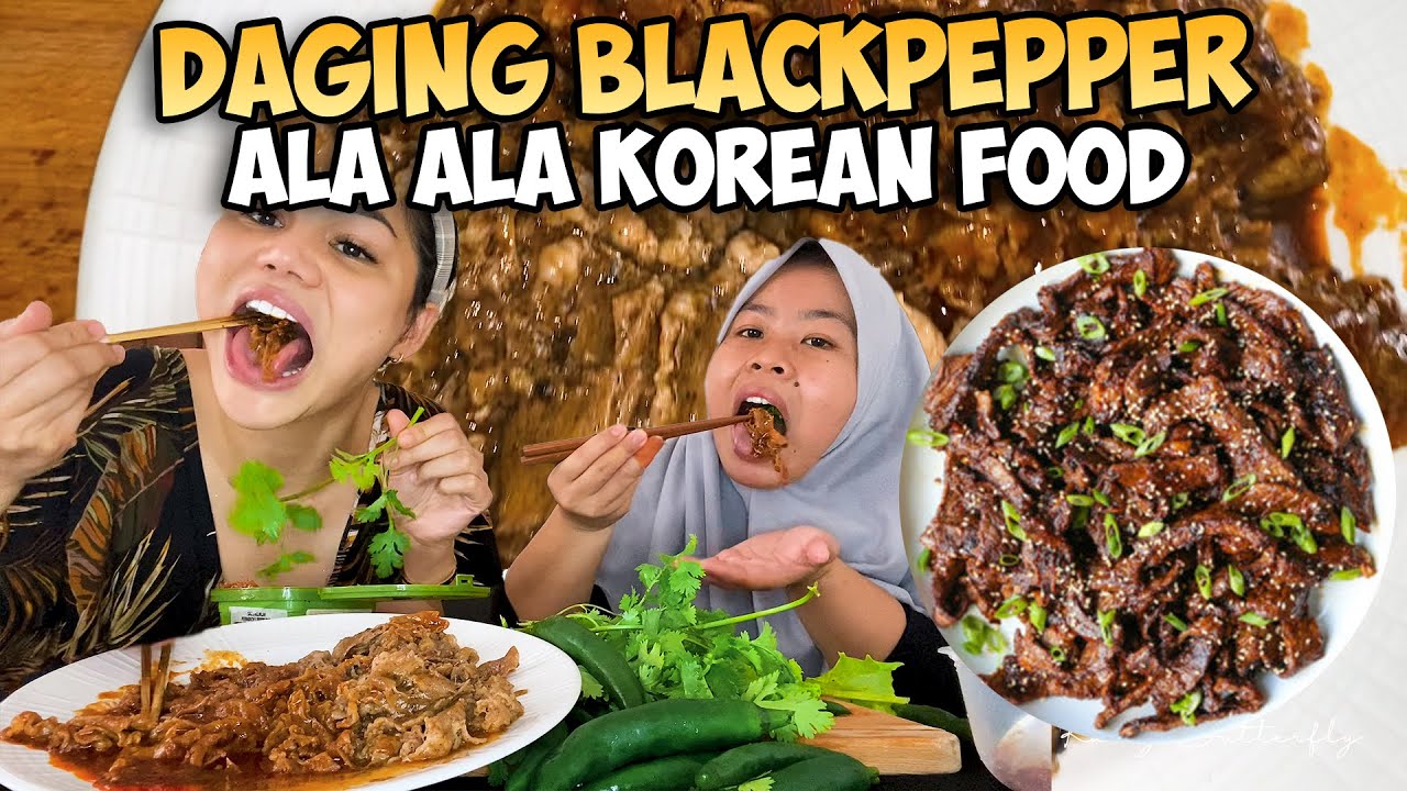 DUT BIKIN 2 VERSI DAGING SAPI BLACKPEPPER PEDAS DAN BIASA ALA ALA KOREA FOOD GITU LOH GUYS❗