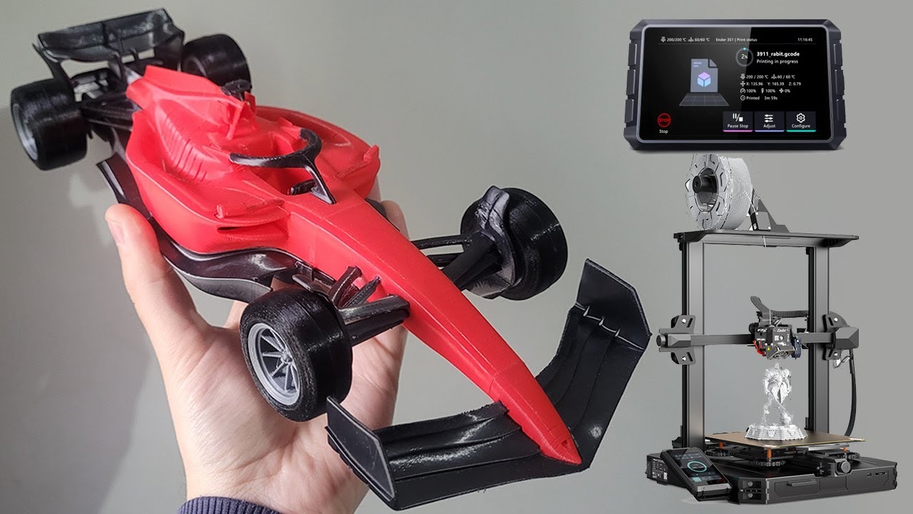 3D Printing a Ferrari F1 Car using the Creality Ender 3 S1 Pro & Testing the Sonic Pad