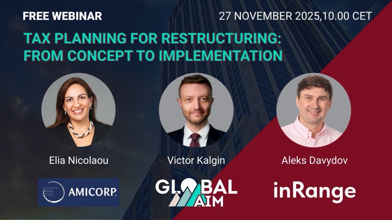 Tax Planning for Restructuring: From Concept to Implementation  |  Webinar Recording from 27.11.2025
