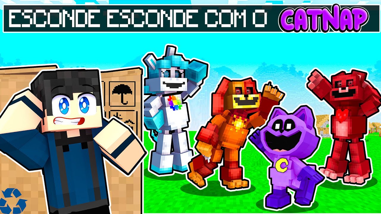 ESCONDE-ESCONDE com o CATNAP (Smiling Critters Cartoon) Poppy Playtime
