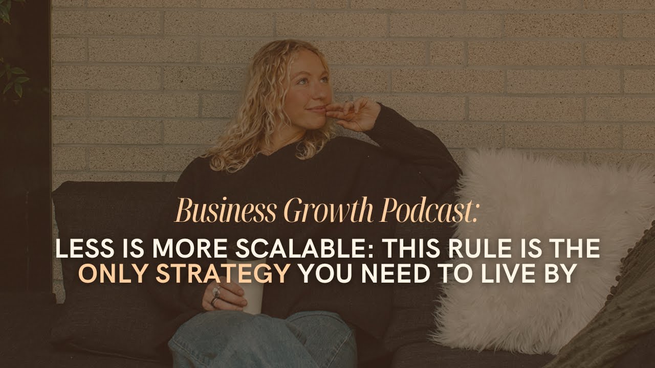 422: Less is More Scalable: This Rule is the Only Strategy You Need to Live By