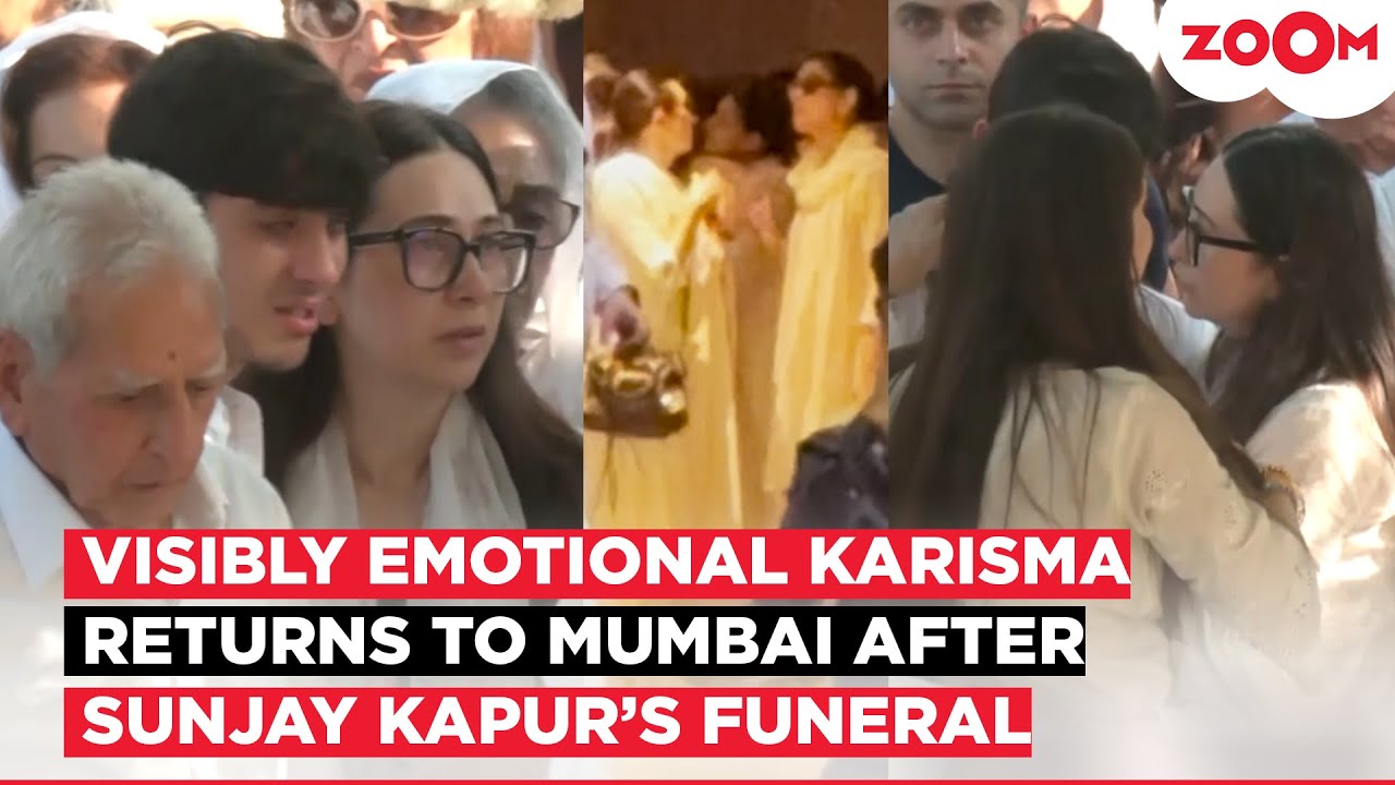 Karisma Kapoor BACK in Mumbai with kids post EMOTIONAL farewell to Ex-Husband Sunjay Kapur