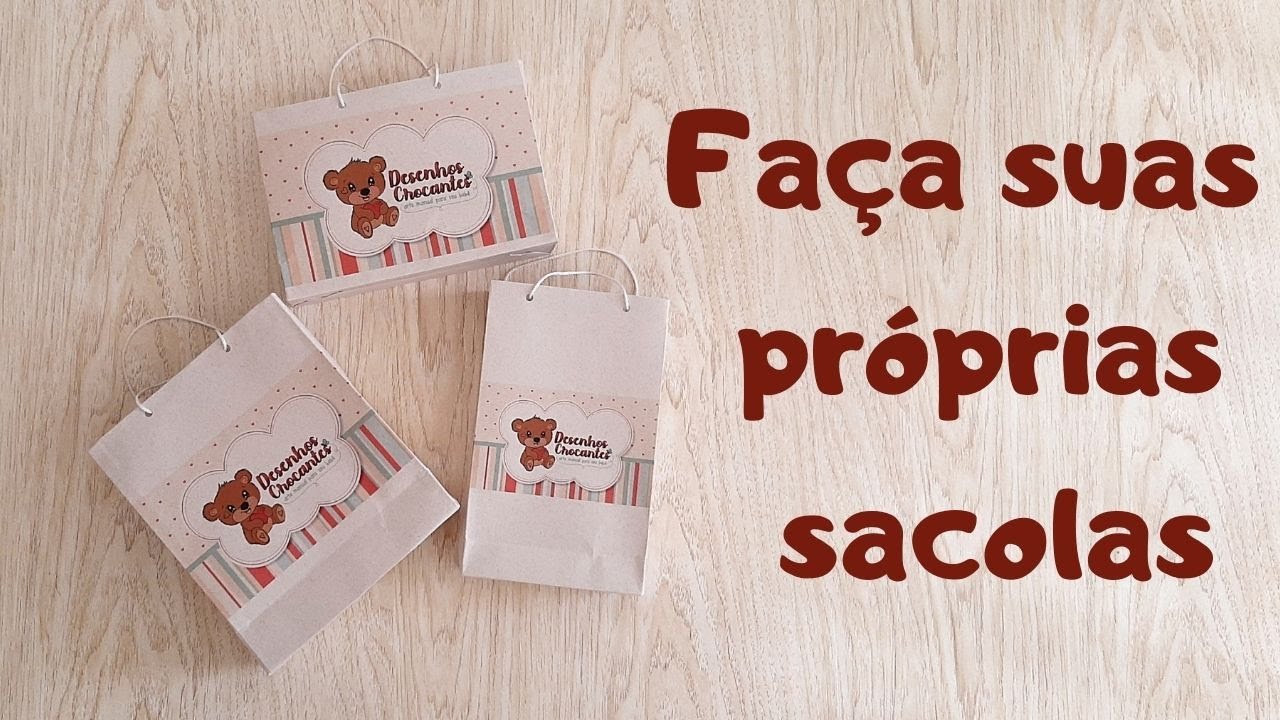 Faça sacolas para seu artesanato (Desenhos crocantes)