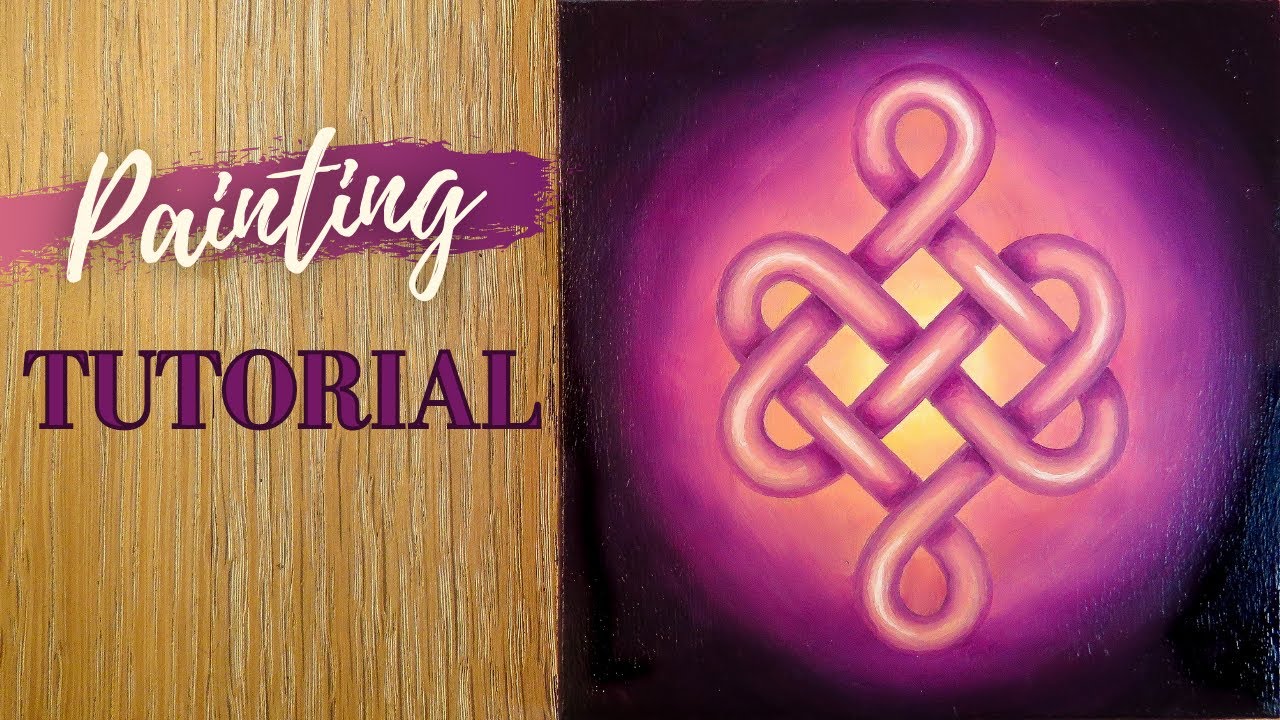 How to paint a CELTIC KNOT (Love Knot) | Easy Step by Step Tutorial