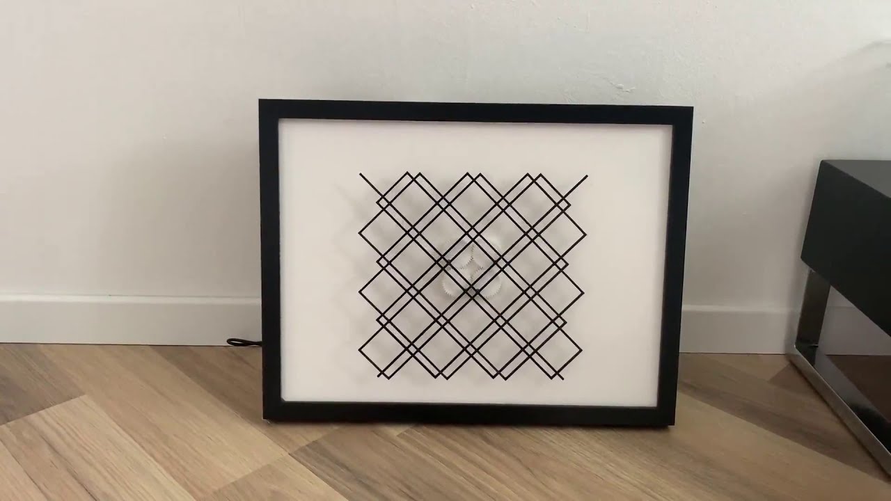 DIY kinetic sculpture - Squares remake