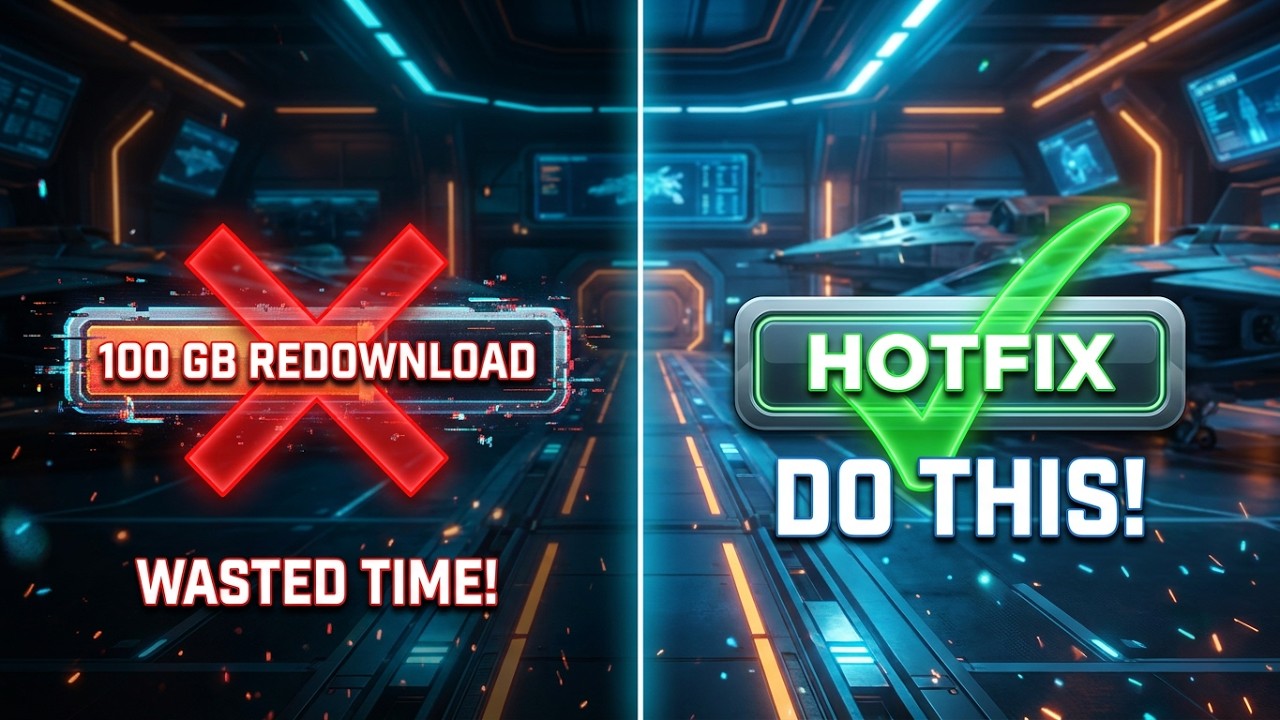 How to Install Star Citizen Hotfix WITHOUT Redownloading Everything