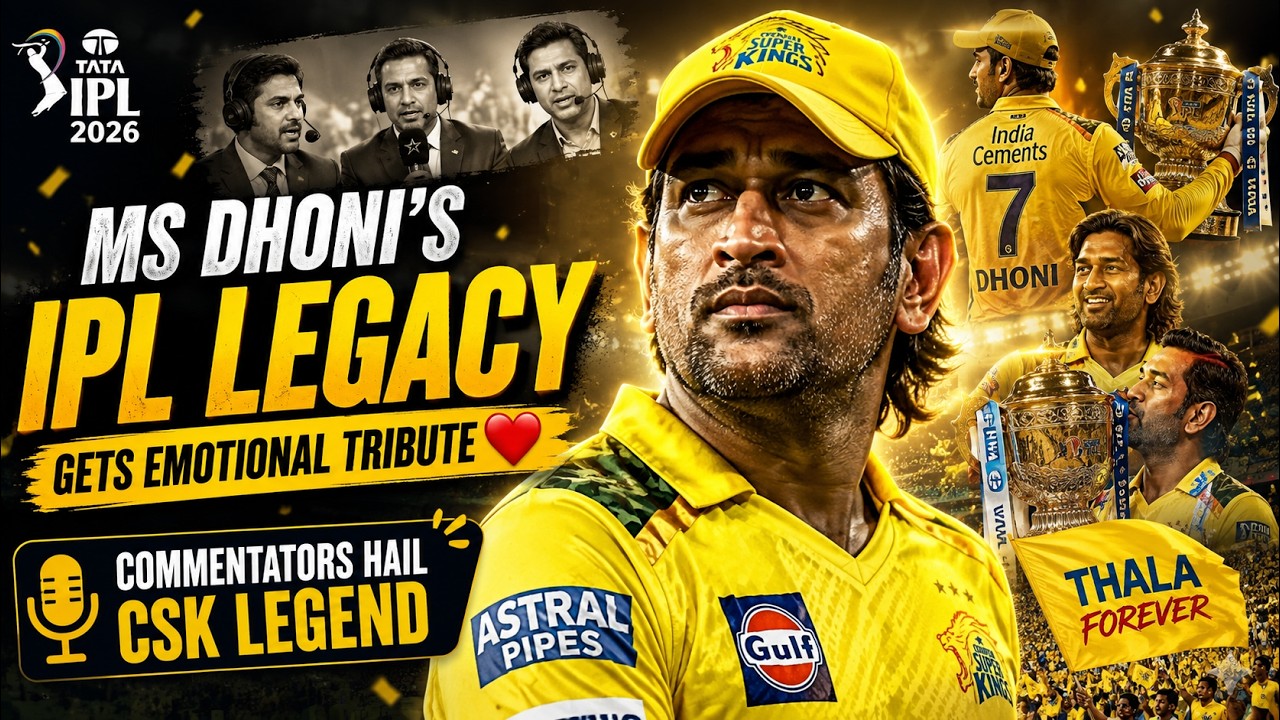 MS Dhoni&rsquo;s IPL Legacy Gets Emotional Tribute 💛 | Commentators Hail CSK Legend in #TATAIPL 2026.