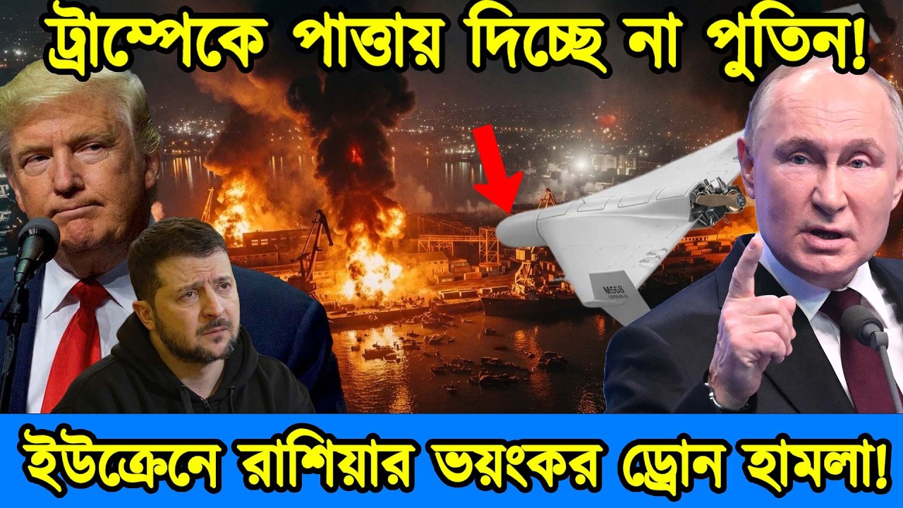 ট্রাম্পেকে পাত্তা দিচ্ছে না পুতিন|ইউক্রেনে রাশিয়ার ভয়ংকর ড্রোন হামলা|রাশিয়া-ইউক্রেন যুদ্ধ|টেক দুনিয়া
