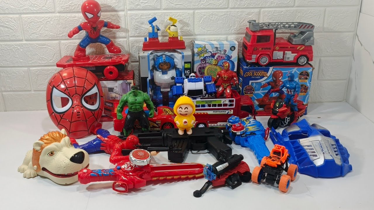 🎼 Fun Toys UNBOXING Spider-Man RESCUE AVENGER, Robot, Cars, Collection TOYS | Review Toys 18 