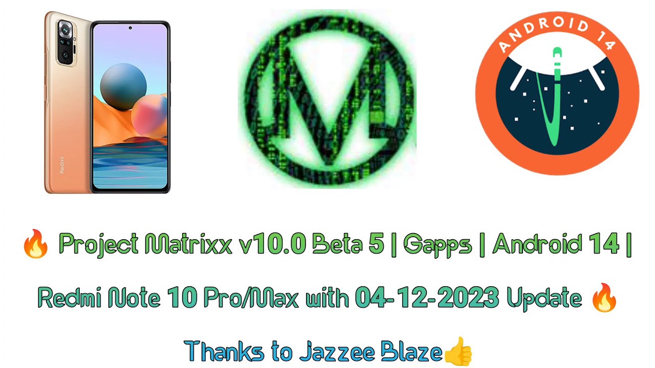 🔥Project Matrixx v10.0 Beta 5 Review - Redmi Note 10 Pro / Pro Max - Android 14 Stable & Clean Rom🔥