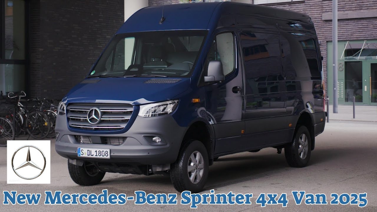 Updated. New Mercedes-Benz Sprinter 4x4 Van 2025 | With Steel Blue Color