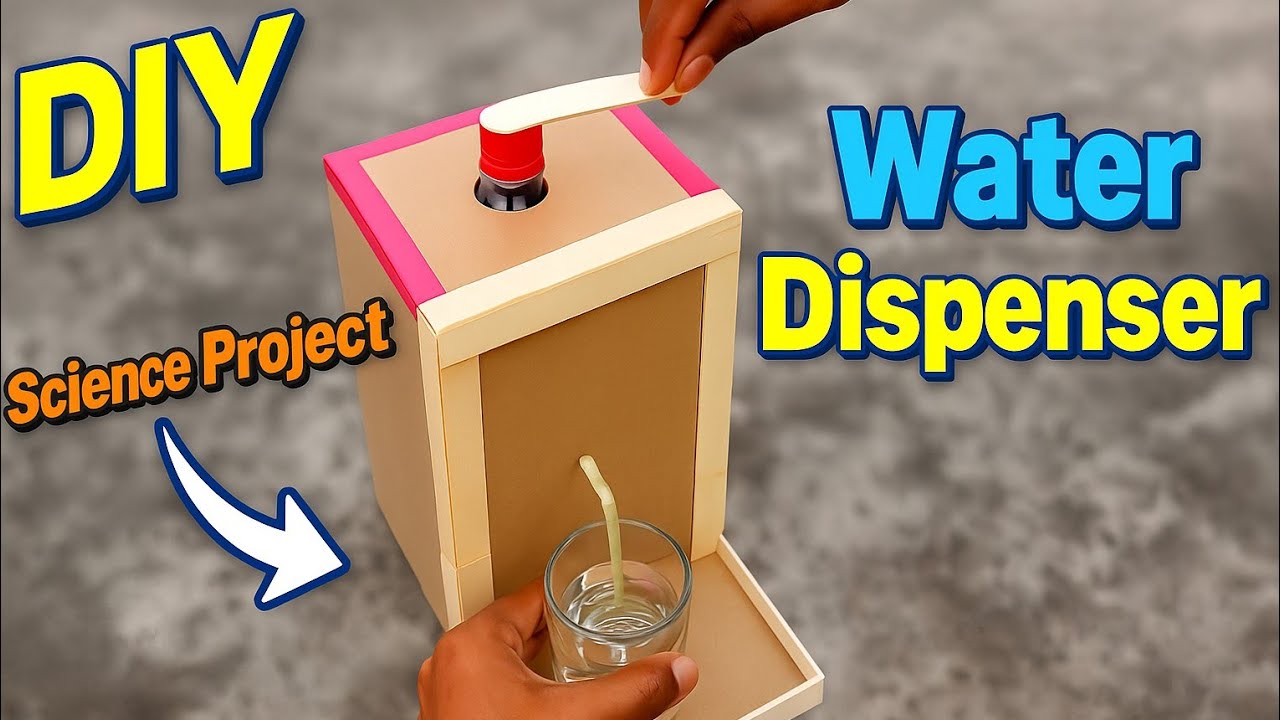 How To Make a Water Dispenser Machine Using Waste Material