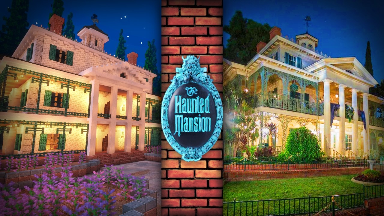 Building a WORKING Disneyland Haunted Mansion | Minecraft