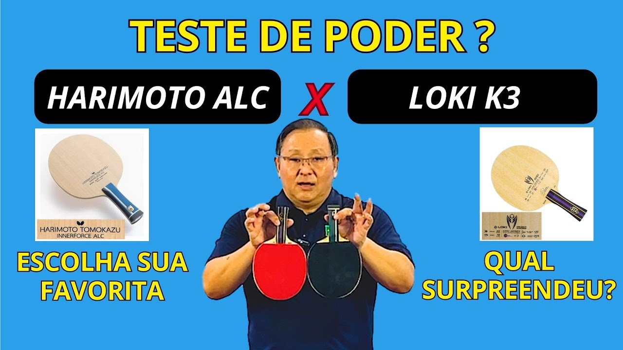ESCOLHA SUA FAVORITA  LOKI K3 SURPREENDE CONTRA HARIMOTO ALC? || TÊNIS DE MESA - PING PONG