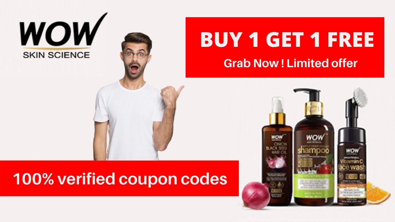 Wow Coupon Code ✅ 2021 | Wow Skin Care Products | Buy 1 Get 1 FREE |  Face Wash Coupons  #wowcoupon
