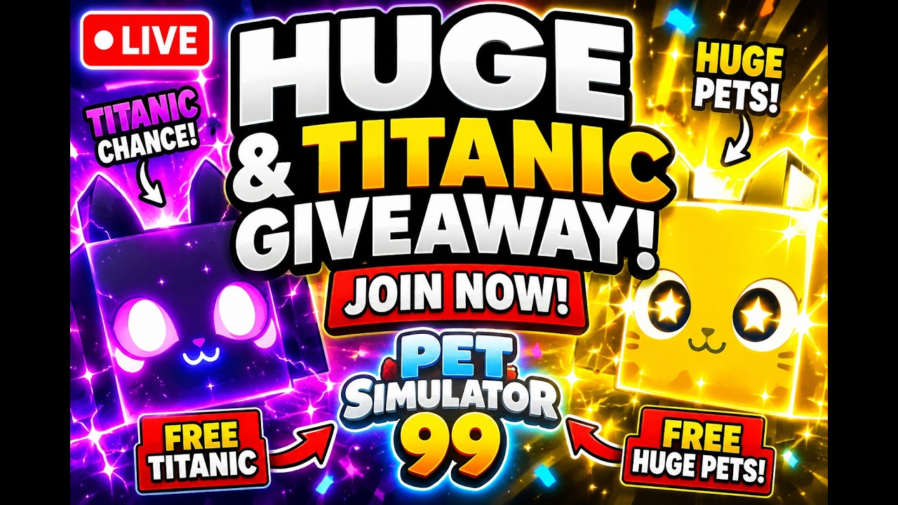 TITANIC AND HUGE PET GIVEAWAY (PET SIMULATOR 99)
