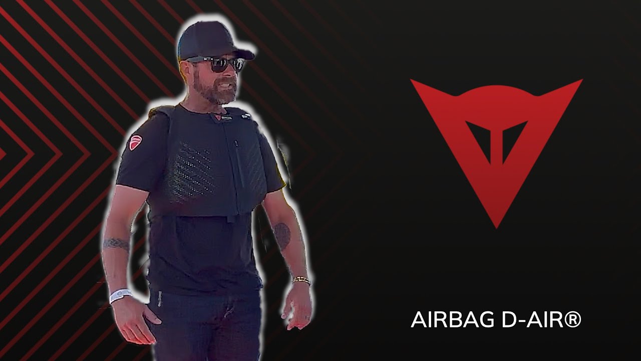 Motorcycle Airbag test | Dainese Smart D Air Road Shield 3x