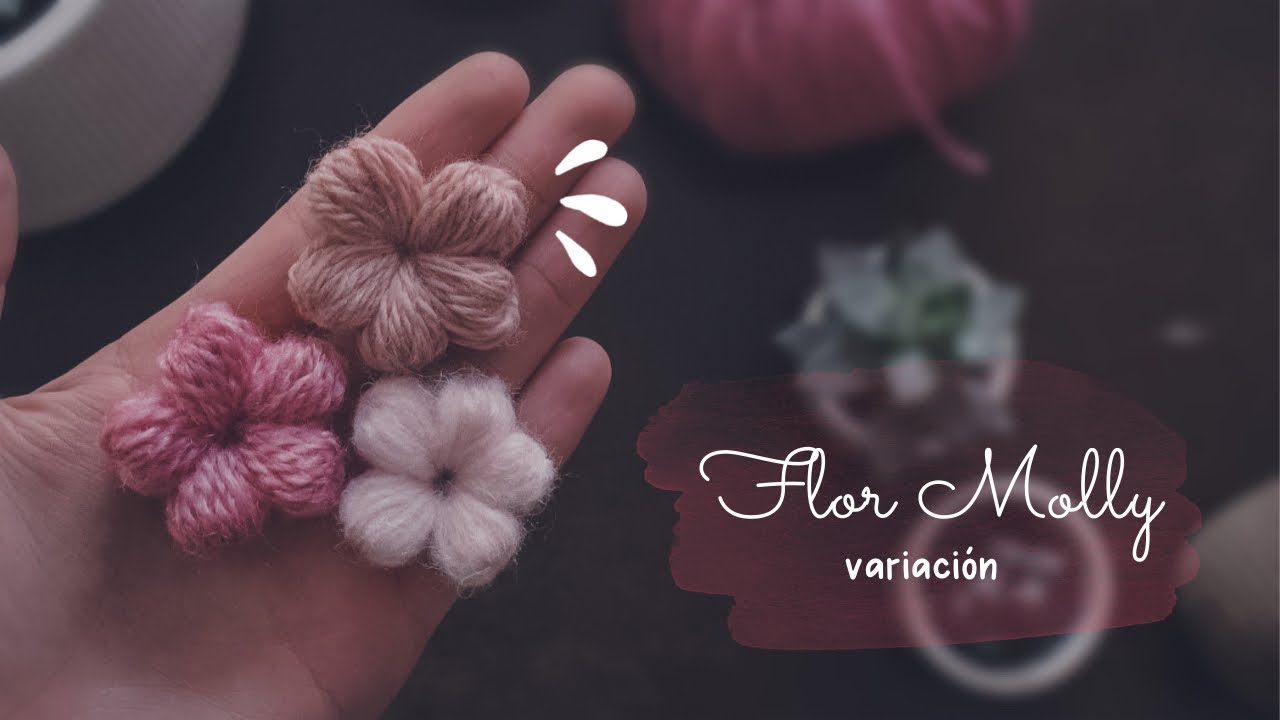 FLOR MOLLY PUFF| aprende esta variación paso a paso.