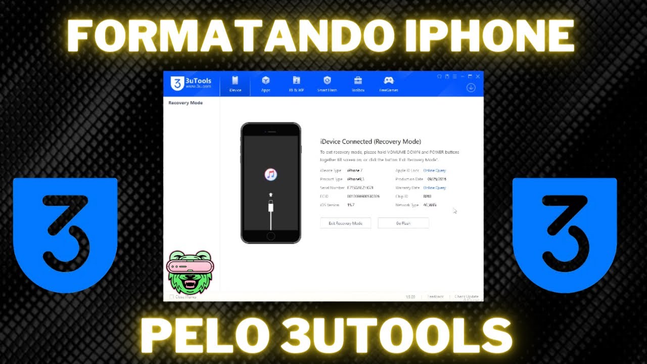 COMO FORMATAR IPHONE PELO 3UTOOLS (ATUALIZADO 2024 ) ✅📲