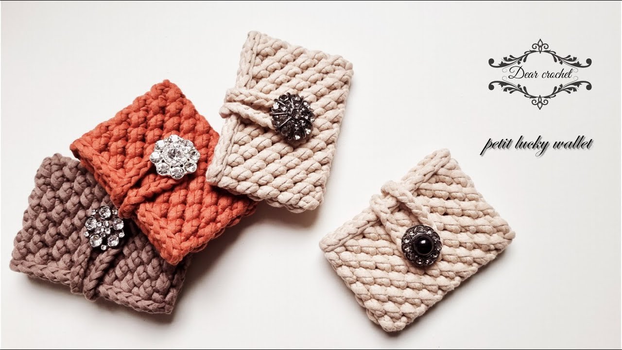 DIY 쁘띠럭키 카드지갑 뜨기 (petit lucky wallet)