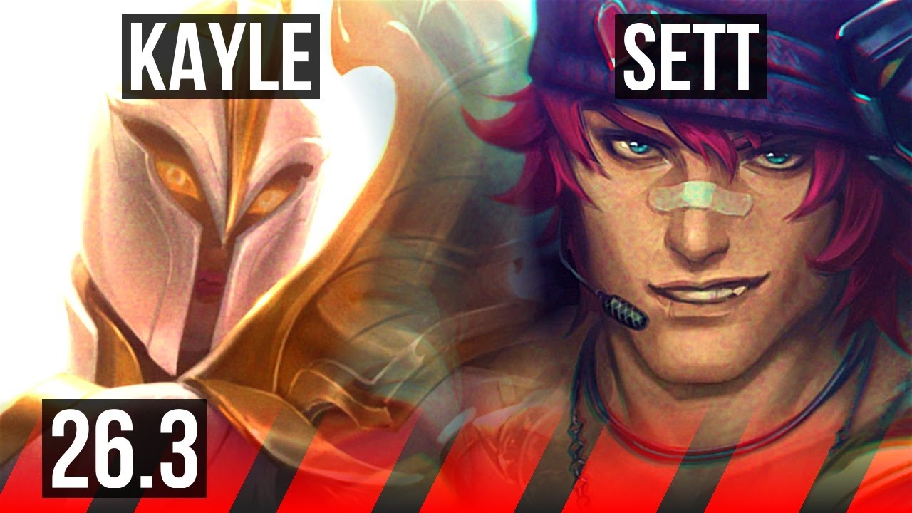 KAYLE vs SETT (TOP) | EUW Master | 26.3