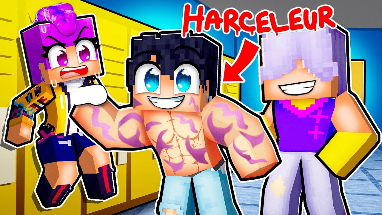 Les Saja Boys HARCÈLE les Huntrix à L’École sur Minecraft ! 😰