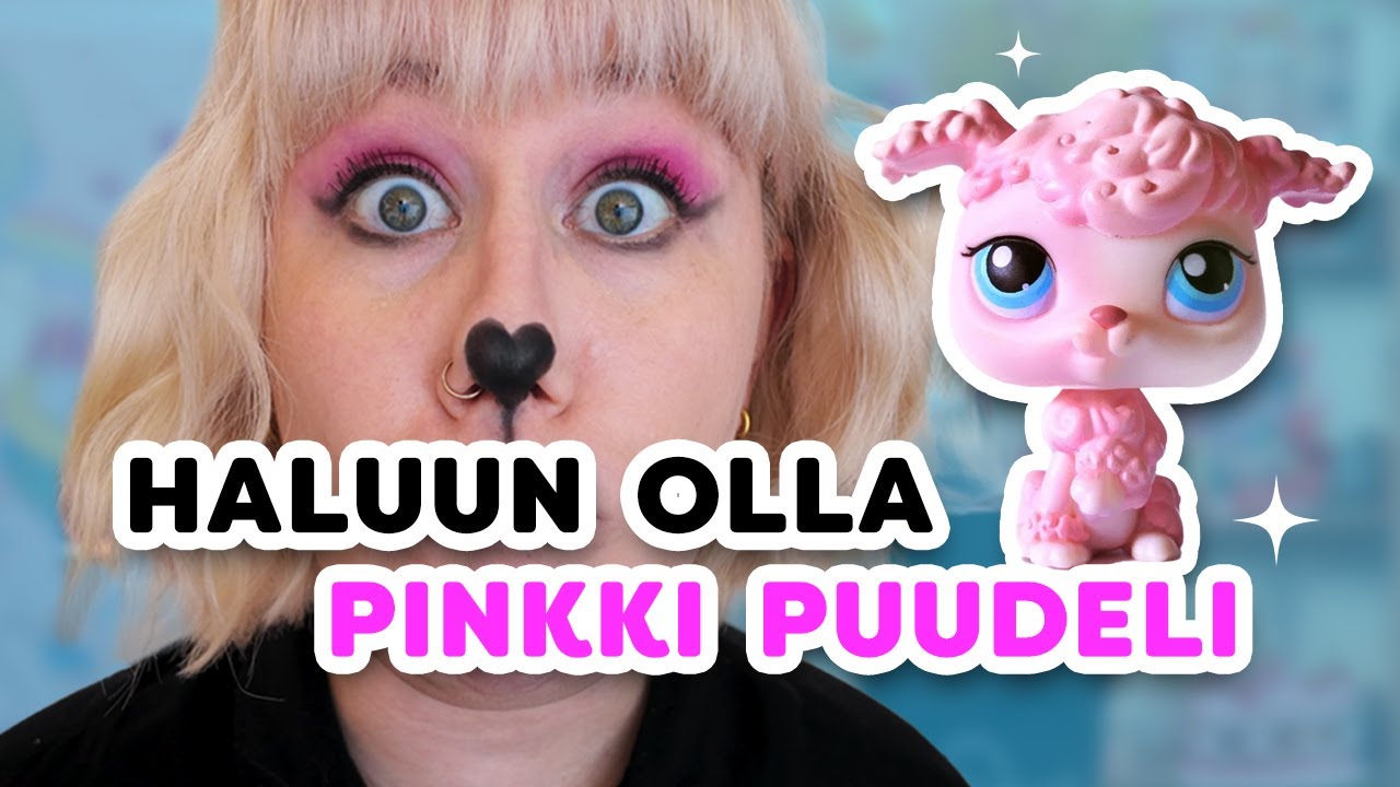 MÄ OON Littlest Petshop 🩷 PUUDELI meidän halloween juhlissa 🩷 DIY itsetehty asu