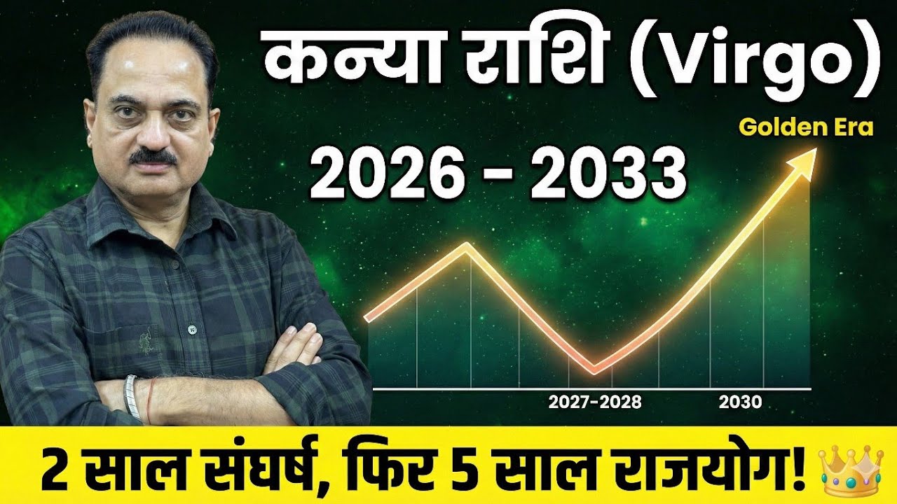 कन्या राशि: 2026 से 2033 तक का महा-भविष्यफल 😱 | अगले 8 साल का रोडमैप | Virgo Horoscope 2026-2033