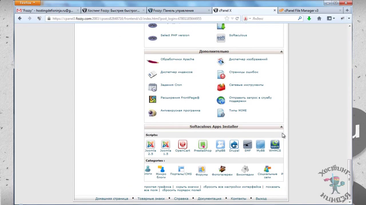 Обзор хостинга Fozzy