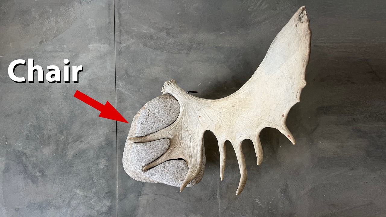 Moose Antler Rock Chair