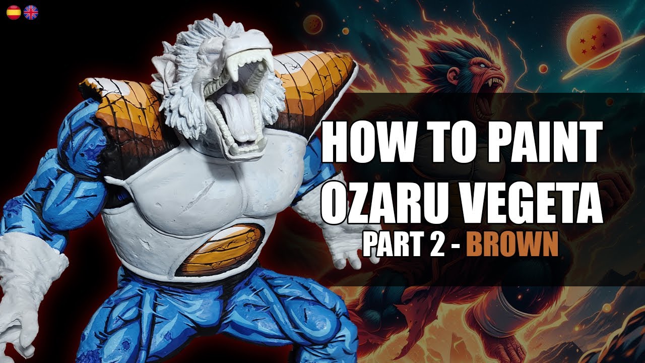 🎨🖌Как раскрашивать фигурки / Как раскрашивать фигурки - Dragon Ball Z Вегета Озару - Часть 2